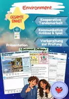 Vorschau - Arbeitsblätter - Environment - Umweltwissen - Tandemarbeit für die Englisch-Abschlussprüfung - Deckblatt