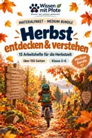 Vorschau - Arbeitsblätter - Materialpaket Herbst entdecken & verstehen | Medium Bundle | 15 Arbeitshefte - Deckblatt