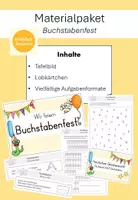 Vorschau - Arbeitsblätter - Materialpaket: Buchstabenfest - Deckblatt