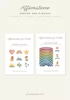 Vorschau - Fördermaterial/Inklusion - Affirmationen Paket: 32 Affirmationskarten und 13 Pakate für Klasse 1 und 2 / zwei Materialien mit 31 Seiten zum Ausdrucken - Deckblatt
