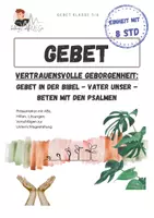Vorschau - Arbeitsblätter - Beten Gebet Gott | Vater Unser Bibel Psalmen | Gesamtpaket - Deckblatt