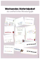 Vorschau - Mal- und Bastelvorlagen - Materialpaket - Motivationsgrüße - Deckblatt