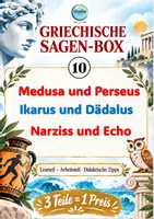 Vorschau - Stundenentwürfe - Griechische Sagen- Box 10 (Medusa, Narziss, Ikarus) - Deckblatt