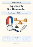 Vorschau - Arbeitsblätter - Physik-Experimente Klasse 5–9 – Strom, Magnetismus, Optik, Wärme und Mechanik - Deckblatt