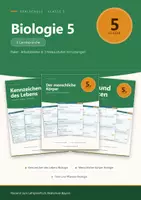 Vorschau - Arbeitsblätter - Biologie 5 Realschule – Arbeitsblätter-Paket, 3 Lernbereiche - Deckblatt