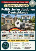 Vorschau - Stundenentwürfe - Politische Institutionen Deutschlands: Verfassungsorgane, Gewaltenteilung und Föderalismus | Materialpaket - Deckblatt