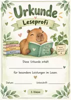 Vorschau - Poster - Materialpaket - Urkunden für 3. Klasse rund ums Jahr - Deckblatt