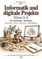 Vorschau - Arbeitsblätter - Informatik und Medien 30 Arbeitshefte Klasse 5–6 - Deckblatt