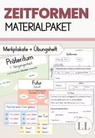 Vorschau - Arbeitsblätter - Zeitformen Materialpaket - Deckblatt
