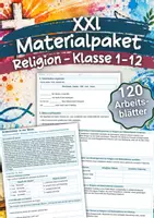 Vorschau - Arbeitsblätter - XXL Materialpaket – Religion Arbeitsblätter Klasse 1 bis 12 - Deckblatt