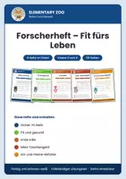 Vorschau - Arbeitsblätter - Sachunterricht Klasse 3/4: Forscherwelt – Fit fürs Leben · 5 Hefte im Paket - Deckblatt