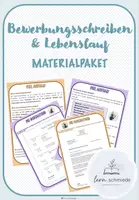 Vorschau - Arbeitsblätter - Bewerbung Materialpaket: Bewerbungsschreiben und Lebenslauf - Deckblatt