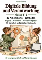 Vorschau - Arbeitsblätter - Digitale Bildung 30 Arbeitshefte Klasse 5–6 - Deckblatt