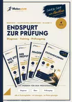 Vorschau - Stationenlernen - Endspurt zur Prüfung Deutsch – Diagnose, Trainer, Lernkarten & Stationen | HSA Klasse 9 BW | Meilenschritt - Deckblatt