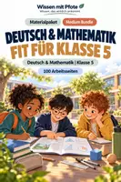 Vorschau - Arbeitsblätter - Materialpaket Deutsch & Mathematik | Fit für Klasse 5 | Medium Bundle - Deckblatt