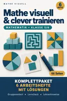 Vorschau - Unterrichtsreihen - Mathe visuell & clever trainieren | Klasse 5/6 | Komplettpaket mit 6 Arbeitsheften und Lösungen - Deckblatt
