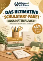 Vorschau - Arbeitsblätter - Schulstart Grundschule – MEGA Materialpaket mit 20 Arbeitsheften & Lehrkraft-Materialien - Deckblatt