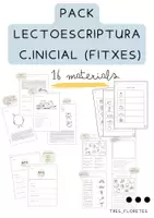 Vista previa - Unidades / Secuencias / Situaciones de Aprendizaje - PACK MATERIALS LECTOESCRIPTURA CICLE INICIAL (FITXES) - Portada