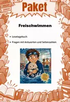 Vorschau - Unterrichtsreihen - Freischwimmen | Unterrichtsmaterial | Deutsch | | Materialpaket Klasse 6-9 | mit Lösungen - Deckblatt