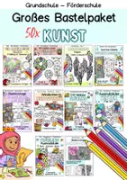Vorschau - Stundenentwürfe - Materialpaket Kunst Klasse 2, Klasse 3, Klasse 4, Klasse 5 - Deckblatt