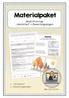 Vorschau - Arbeitsblätter - Materialpaket: Gedichtvortrag ("Herbstlied" + Bewertungsbogen) - Deckblatt