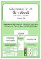 Vorschau - Stundenentwürfe - Materialpaket Schreibzeit, Autorenrunde und Schreibberatung nach Beate Leßmann - Deckblatt