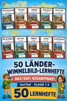 Vorschau - Arbeitsblätter - 50 Länder-Wimmelbild-Lernhefte DaZ/DaF: Gesamtpaket - Deckblatt