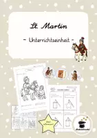 Vorschau - Unterrichtsreihen - St. Martin Materialpaket – Unterrichtseinheit & Lesen und Malen | Grundschule - Deckblatt