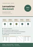 Vorschau - Arbeitsblätter - Lernwörter-Werkstatt Sparpaket Klasse 1–6 – alle fünf Hefte mit Lösungen - Deckblatt