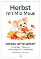 Vorschau - Stundenentwürfe - 🍂 Großes Herbstpaket | Kamishibai, 24 Bildkarten, 18 Bildungsangebote & Bastelideen - Deckblatt