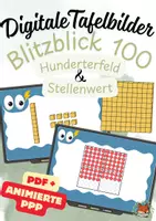 Vorschau - Präsentationen/Tafelbilder - Materialpaket: Blitzblick 100 - digitale Tafelbilder - Deckblatt