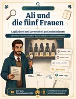 Vorschau - Unterrichtsreihen - Materialpaket - Konjunktionen - A2-B2 - DaF DaZ - Deckblatt