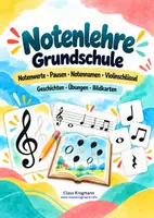 Vorschau - Arbeitsblätter - Notenlehre Grundschule – Notenwerte, Pausen & Violinschlüssel - Deckblatt