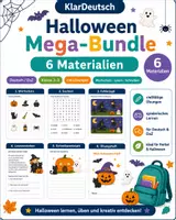 Vorschau - Arbeitsblätter - Halloween Mega Bundle – 6 Materialien für Deutsch & DaZ - Deckblatt