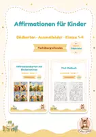 Vorschau - Mal- und Bastelvorlagen - positive Affirmationen für Kinder - Deckblatt