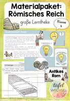 Vorschau - Arbeitsblätter - Materialpaket/Bundle: Lerntheke Römisches Reich/Die Römer (Kl.4) - Deckblatt