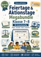 Vorschau - Arbeitsblätter - Feiertage & Aktionstage Megabundle Klasse 7–8 - Deckblatt