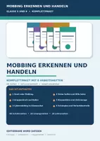 Vorschau - Unterrichtsreihen - Mobbing erkennen und handeln Komplettpaket mit 6 Arbeitsheften für Klasse 5 und 6 - Deckblatt