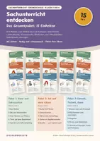 Vorschau - Stundenentwürfe - Sachunterricht entdecken — Gesamtpaket: 15 komplette Sachunterricht-Einheiten Klasse 1 bis 4 (165 Seiten, Lösungen) - Deckblatt