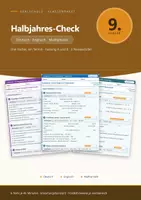 Vorschau - Test - Halbjahres-Check Klasse 9 Realschule - alle 3 Fächer - Deckblatt