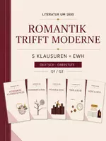 Vorschau - Arbeitsblätter - Literatur um 1800 – Romantik trifft Moderne | 5 Klausuren + Erwartungshorizont | Oberstufe - Deckblatt