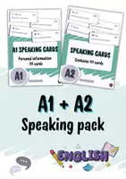Vista previa - Unidades / Secuencias / Situaciones de Aprendizaje - English speaking cards – A1 + A2 (222 cards) - Portada