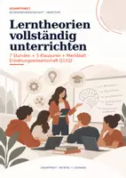 Vorschau - Stundenentwürfe - Lerntheorien komplett unterrichten | 7 Stunden + 5 Klausuren Pädagogik Q1/Q2 - Deckblatt