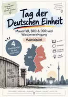 Vorschau - Arbeitsblätter - Tag der Deutschen Einheit | Mauerfall, BRD & DDR und Wiedervereinigung | Materialpaket - Deckblatt