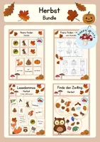 Vorschau - Mal- und Bastelvorlagen - Materialpaket - Herbst - Deckblatt