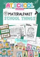 Vorschau - Arbeitsblätter - School Things Materialpaket | Wortschatz, Spiele, Speaking & Flipbook | Englisch Klasse 5 – 6 - Deckblatt