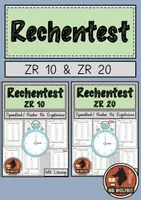 Vorschau - Arbeitsblätter - Materialpaket, Rechentest, Speedtest, ZR 10, ZR 20 - Deckblatt