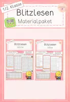 Vorschau - Spiele - Bundle - Blitzlesen - 1. & 2. Klasse - Deckblatt