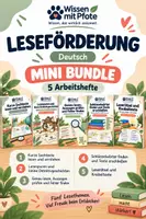 Vorschau - Arbeitsblätter - Materialpaket | Leseförderung Deutsch – Lesen, verstehen & knobeln | Mini Bundle Klasse 3–4 - Deckblatt