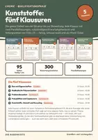 Vorschau - Klassenarbeiten - Klausuren Chemie Q-Phase Kunststoffe – 5 im Bundle - Deckblatt